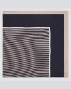 Tuch Cassandre aus Seiden-Charmeuse Blau