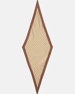 Tuch GG aus Seiden-Twill Beige