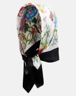 Tuch Gucci Flora aus Seiden-Twill Multicolor