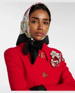 Tuch Gucci Flora aus Seiden-Twill Multicolor