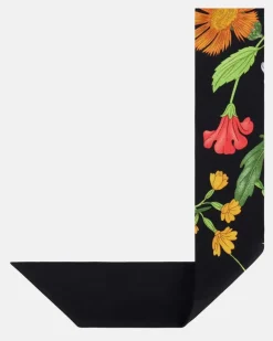 Tuch Gucci Flora aus Seiden-Twill Schwarz