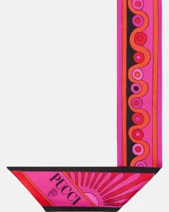 Tuch Iride aus Seiden-Twill Rosa