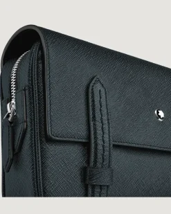 Umhängetasche aus Sartorial Leder - Tweed-Blau - Leder - MB220423 - Messenger Bags