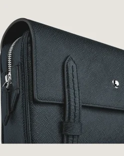 Umhängetasche aus Sartorial Leder - Tweed-Blau - Leder - MB220423 - Messenger Bags