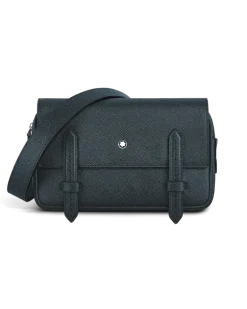 Umhängetasche aus Sartorial Leder - Tweed-Blau - Leder - MB220423 - Messenger Bags