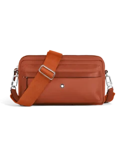 Umhängetasche Montblanc Panorama - Bauxite - Stoff und Leder - MB222911 - Messenger Bags