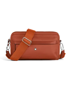 Umhängetasche Montblanc Panorama - Bauxite - Stoff und Leder - MB222911 - Messenger Bags
