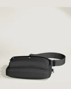 Umhängetasche Montblanc Panorama - Schwarz - Stoff und Leder - MB222907 - Messenger Bags