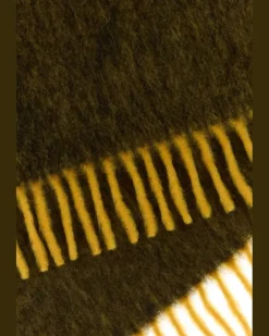 Unisex Alpaca Scarf Green Wool Polyamide