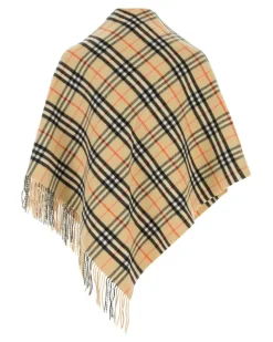 Unisex Bandana Shawl Beige Wool Cashmere