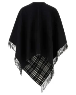 Unisex Coniston Shawl Black Wool