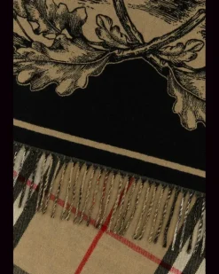 Unisex Gallant Knight Scarf Beige Cashmere