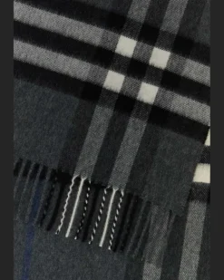 Unisex Giant Scarf Gray Cashmere