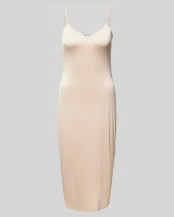 Unterkleid mit V-Ausschnitt Beige