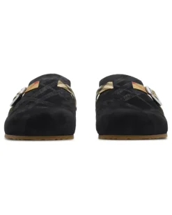 Urchin Clogs aus Wildleder - Schwarz