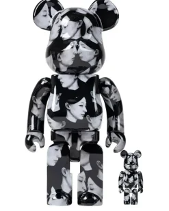Us In Me BE@RBRICK 100% und 400% Figuren-Set - Schwarz