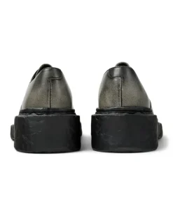 Vamonos Schnürschuhe aus glattem Leder - Grau