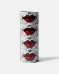 Vase Bocche Small aus Porzellan Grau