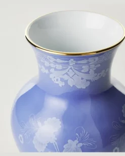 Vase Oriente Italiano Ming aus Porzellan Blau