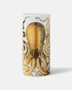 Vase Polipo Medium aus Porzellan Weiß