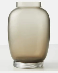 Vase Satin Grau