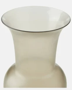 Vase Satin Grau