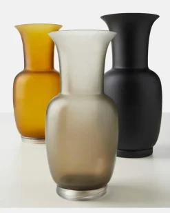 Vase Satin Grau