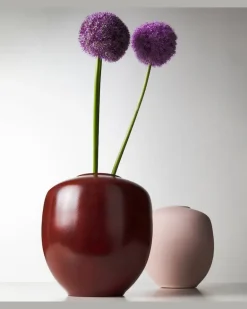 Vase Sunao Medium aus Keramik Braun