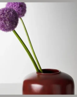 Vase Sunao Medium aus Keramik Braun