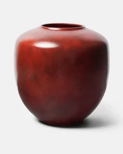 Vase Sunao Medium aus Keramik Braun
