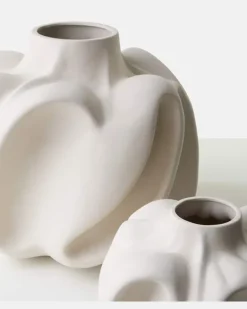 Vase Wabi Medium Weiß