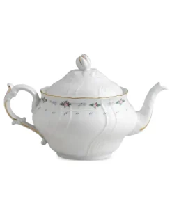 Vecchio Ginori Teekanne mit Blumenprint - Weiß