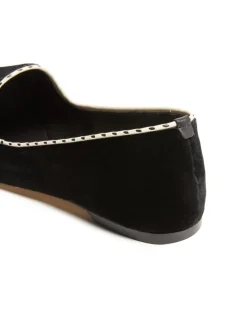 Venezianische Slipper aus Samt Black