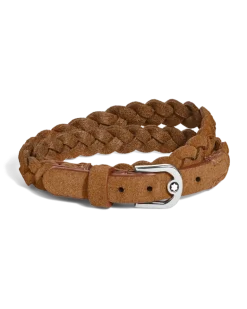 Verstellbares Armband Horseshoe aus Wildleder - Karamell - Leder - MB137689 - Armbänder