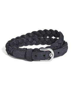 Verstellbares Armband Horseshoe aus Wildleder - Blau - Leder - MB137692 - Armbänder