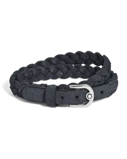 Verstellbares Armband Horseshoe aus Wildleder - Blau - Leder - MB137692 - Armbänder