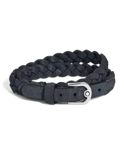 Verstellbares Armband Horseshoe aus Wildleder - Blau - Leder - MB137692 - Armbänder