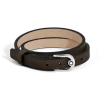 Verstellbares Armband Horseshoe aus Sartorial Leder - Tabak - Leder - MB136929 - Armbänder
