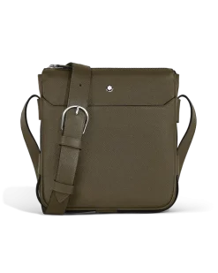 Vertikale Messenger Bag aus Sartorial Leder - Khaki - Leder - MB221562 - Sling Bags