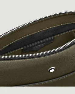 Vertikale Messenger Bag aus Sartorial Leder - Khaki - Leder - MB221562 - Sling Bags