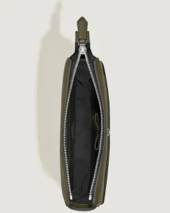 Vertikale Messenger Bag aus Sartorial Leder - Khaki - Leder - MB221562 - Sling Bags