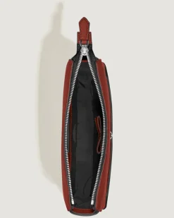 Vertikale Messenger Bag aus Sartorial Leder - Red Oak - Leder - MB222935 - Messenger Bags