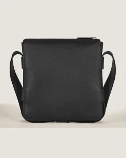 Vertikale Messenger Bag aus Sartorial Leder - Schwarz - Leder - MB221560 - Sling Bags
