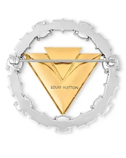 V for Vuitton Brosche Gold