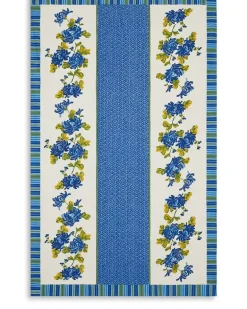 Vienna Tischdecke mit Blumen-Print - Blau