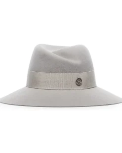 Virginie Fedora aus Filz - Grau