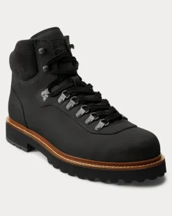 Wanderstiefel Alpine aus Leder Black