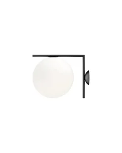 Wandleuchte IC - Schwarz - gefirnister Stahl - Designer Michael Anastassiades