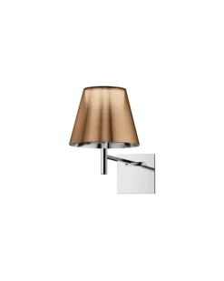 Wandleuchte K Tribe - Braun - poliertes Aluminium - Designer Philippe Starck
