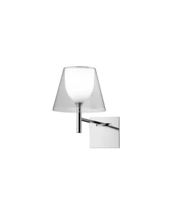 Wandleuchte K Tribe - Transparent - poliertes Aluminium - Designer Philippe Starck